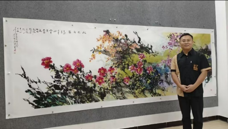 著名画家马卫巍大写意花鸟画作品《欣欣向荣》